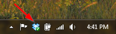 Dropbox Taskbar Tray Icon
