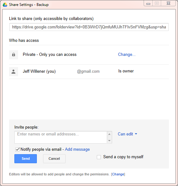 Google Drive Share Permissions