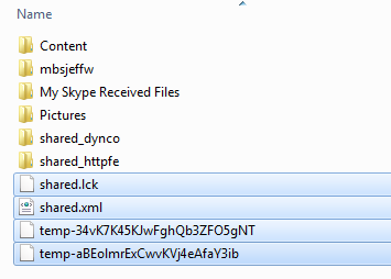 Skype Temp Files